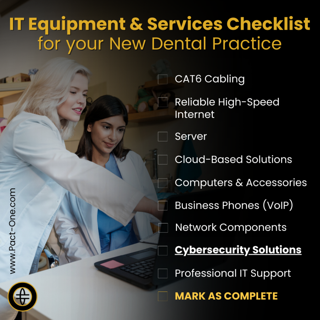 IT Equipment and Services Checklist for New Dental Practices