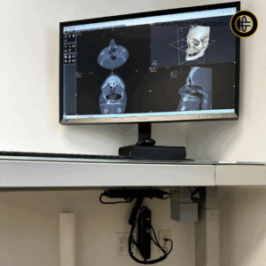 Example of oral surgery consultation center consult office workstation setup